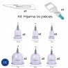 Kit Hijama 14 pièces - Ventouses, pompe et lame N°11 stérile.